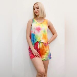 NEW Rainbow Tie-dye Lounge Set 1352